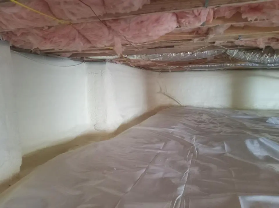 Crawl space encapsulation with closed-cell spray foam for Roof Maintenance in Waipahu